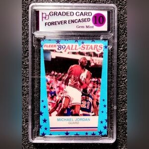 Michael Jordan 1989  Fleer All-Stars Basketball Card - Gem Mint 10